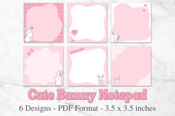 Download Notepad Printable Pages Bunny Stationery - Printable Collection