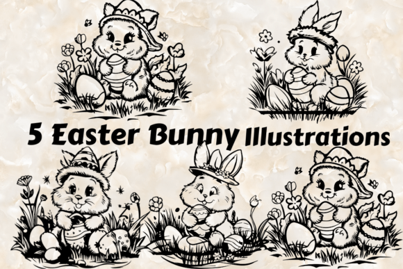 Download 5 Easter Bunny Egg SVG Bundle - Premium Resources