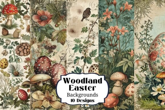Download 10 Woodland Easter Illustrations - Easter illustrations Collection